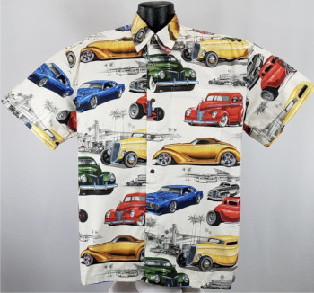 Hot Rods, Classic Cars, Motorcyles, and Trains Hawaiian Shirts